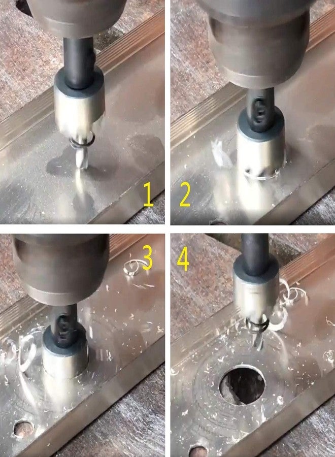 UPTODATETOOLS منشار ثقب من الفولاذ عالي السرعة من UPTODATETOOLS بقطر 32 مم، مثقاب من الفولاذ عالي السرعة بقطر 1.3 بوصة، منشار ثقب للمعادن، مثقاب من الفولاذ عالي السرعة، قاطع مثقاب لقطع الثقوب في الفولاذ المقاوم للصدأ والألومنيوم والخشب - Image 5